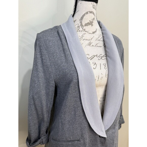 NWT Soft Joie Neville Blazer Gray Knit Open Front Jacket Women’s S L - Picture 2 of 8